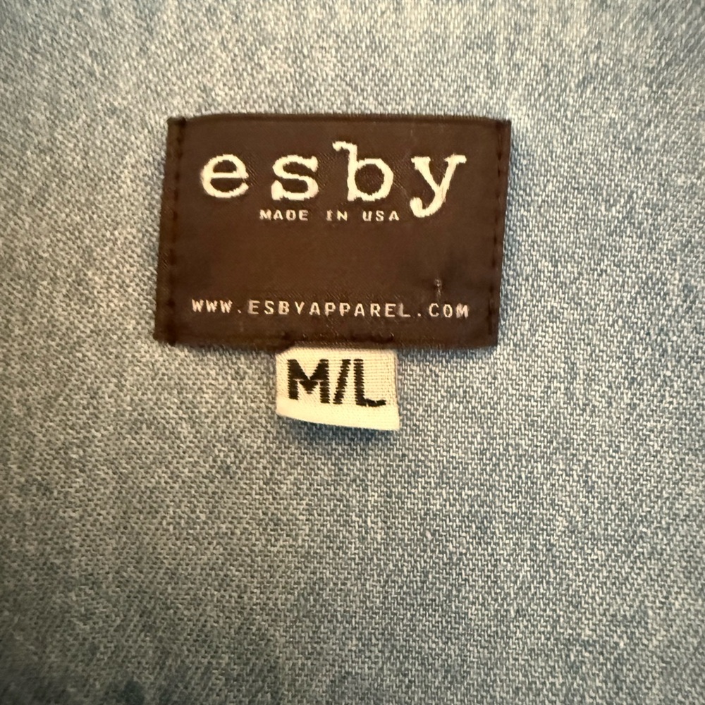 esby Blue Lightweight Shirt Jacket Classic Style - Picture 7 of 7